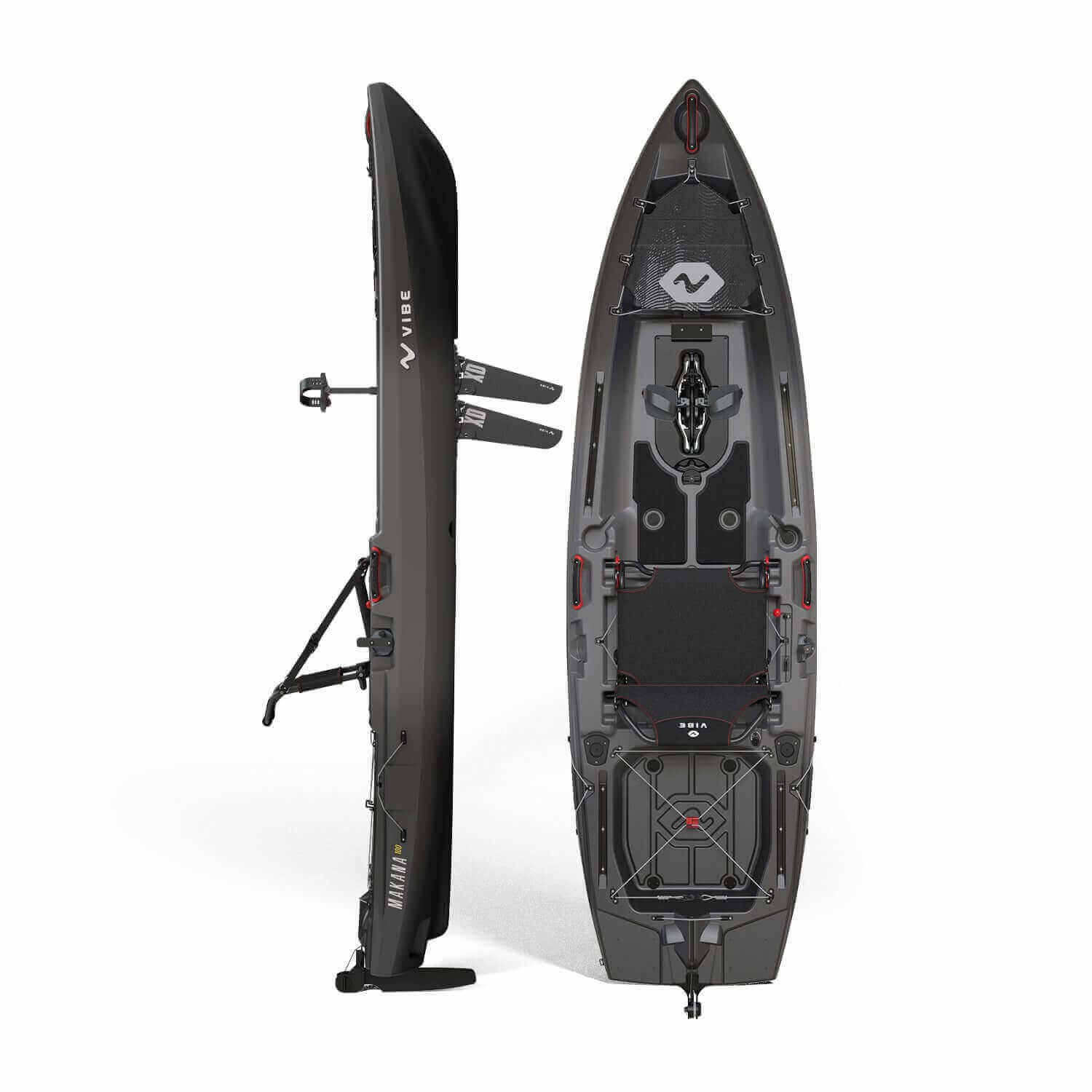 Makana 100 - Kayak de pêche rigide
Si stable que vous vous demanderez pourquoi vous êtes resté sur la terre ferme
Pédale, pagaie ou moteur : à vous de choisir !
Des quantités ridicules de personnalisation (apportez tout le garage)
Hero Seat = confort de toute la journée, pour le dos et les fesses
De l'espace sur le pont pendant des jours. Pistes d'équipement pour des semaines.
Conçu pour le débutant aux yeux écarquillés et le pêcheur invétéré.
Rencontrez le petit bateau avec une grande énergie.