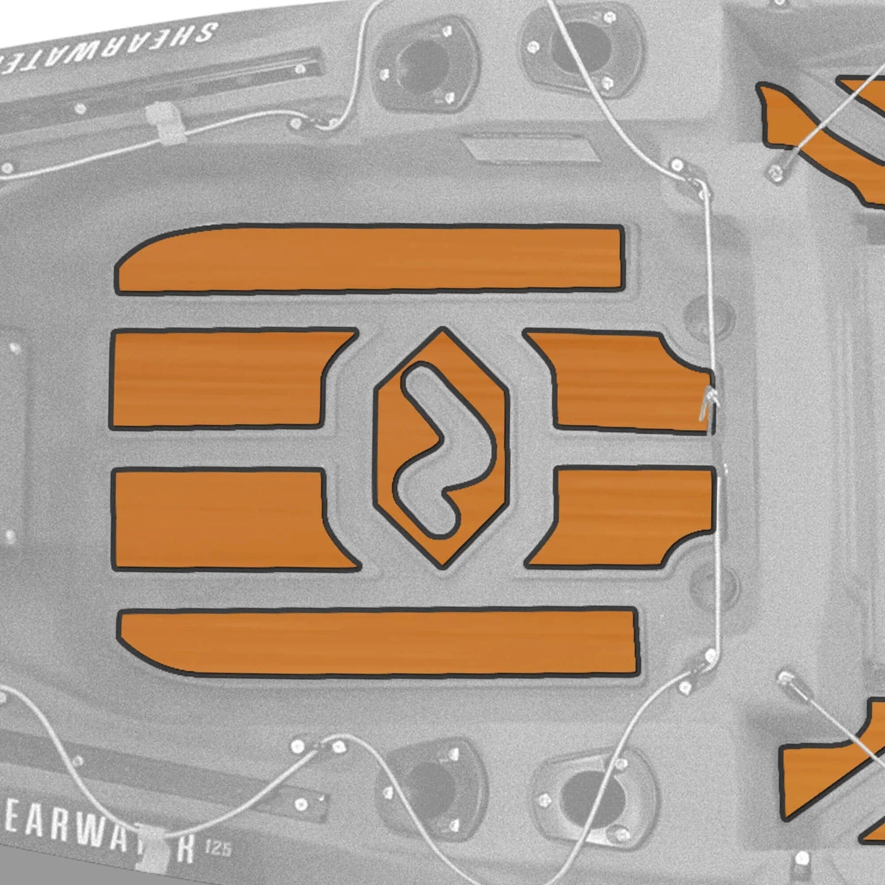 Améliorez vos aventures en kayak avec un kit de rembourrage de pont Vibe Premium. Conçu pour s'harmoniser avec l'esthétique élégante de votre kayak Shearwater 125 tout en assurant une expérience sans glissement, ce kit est un must pour tous les amateurs de pagaie.

Fabriqué en mousse EVA double couche de haute qualité, d'une épaisseur de 6 mm, ce rembourrage offre une adhérence supérieure, durable et fiable, ce qui permet de se tenir debout en toute confiance et confort.
