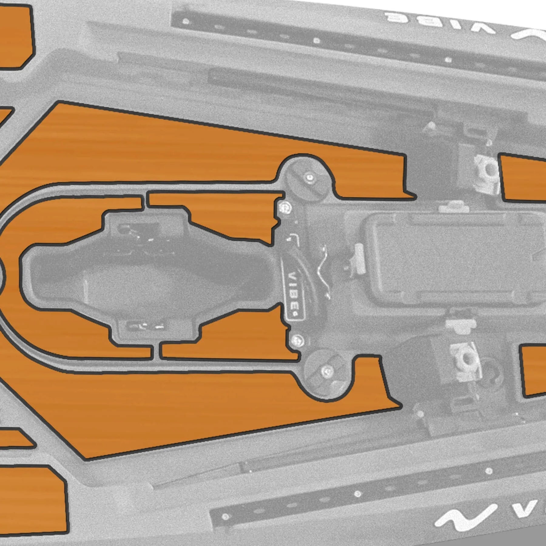 Améliorez vos aventures en kayak avec un kit de rembourrage de pont Vibe Premium. Conçu pour s'harmoniser avec l'esthétique élégante de votre kayak Shearwater 125 tout en assurant une expérience sans glissement, ce kit est un must pour tous les amateurs de pagaie.

Fabriqué en mousse EVA double couche de haute qualité, d'une épaisseur de 6 mm, ce rembourrage offre une adhérence supérieure, durable et fiable, ce qui permet de se tenir debout en toute confiance et confort.
